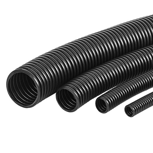 VEFANG plastic corrugated pipe PP flame retardant wire hose PE threading pipe PA plastic casing polyethylene protective pipe threaded pipe PP flame retardant corrugated pipe AD54.5 inner diameter 48MM (25 meters)