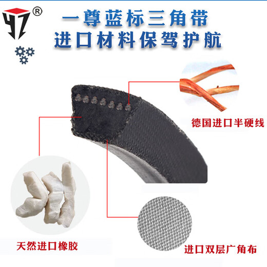 V-belt b-type ACDE encyclopedia B530 to 12000 synchronous belt anti-static imported motor transmission belt Yi Zun red label B880 Li