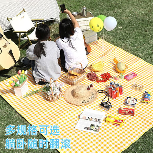 Muhuo moisture-proof mat, beach mat, waterproof and moisture-proof tent mat, thickened camping mat, aluminum film crawling mat, large size