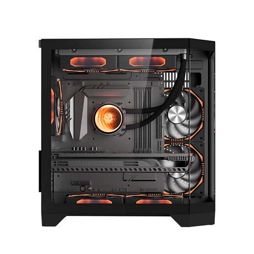 Wanjiagu Yongzhe mini A-pillar-free computer case desktop 240 water-cooled main case sea view room MATX motherboard case 33cm long graphics card air-cooled side-through case Dreamer mini black sea view room