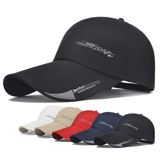 Weihe fishing hat men's sun protection cap peaked cap summer men's sun hat outdoor black white change (baseball cap) one size