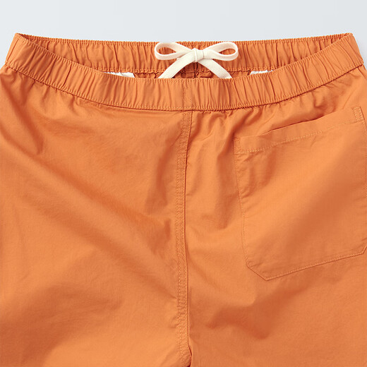 MUJI Men's Washed Plain Shorts Men's Pants Summer Style Loose Casual Pants Men's Orange AED10A4S L (175/88A)