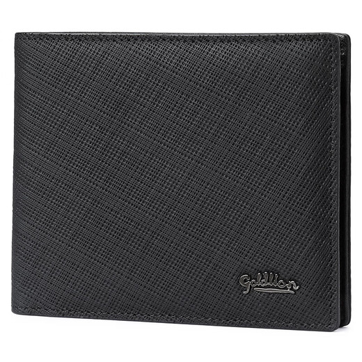 Goldlion men's wallet short wallet large capacity wallet wallet gift box birthday gift for dad