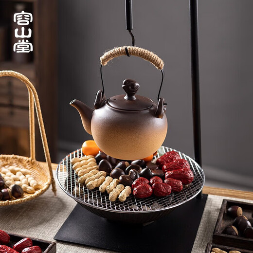 Rongshantang coarse pottery stove-cooking teapot, teapot, household kettle, electric ceramic stove, tea stove, health-care kettle, coarse pottery kiln turned into kettle-Ti Liang Ruyi