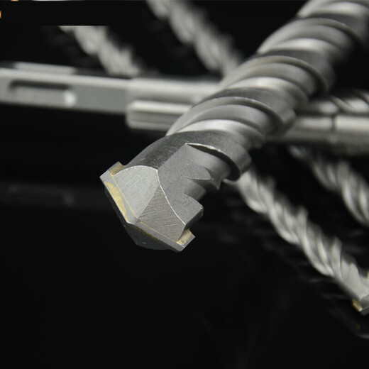 Square handle four-pit electric hammer drill bit, handle impact drill bit, extended wall drill bit, concrete drill bit, square handle 6*300mm (price for one)