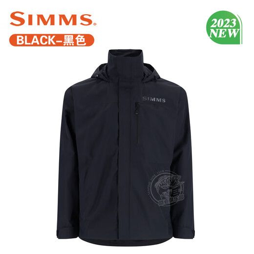 SIMMS23 New SIMMS CHALLENGER Challenger Windproof and Waterproof Luya Fishing Suit Jacket Jacket Pants Black (Jacket) S