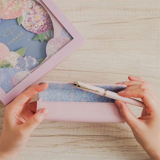 派克（PARKER）【热门商品】钢笔新款签字笔绣球花艺礼盒IM墨水笔送女友闺蜜生日礼物伴手礼高端轻奢刻字礼品套装 IM粉色幻想宝珠笔【绣球花艺礼盒】