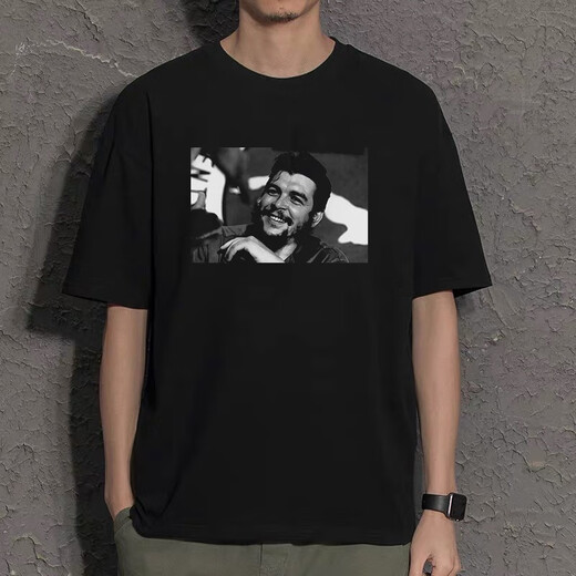 云蔷切格瓦拉t恤 主义周边短袖衣服夏季t桖班服男 白色 D4882 切格瓦拉 XL150-170斤