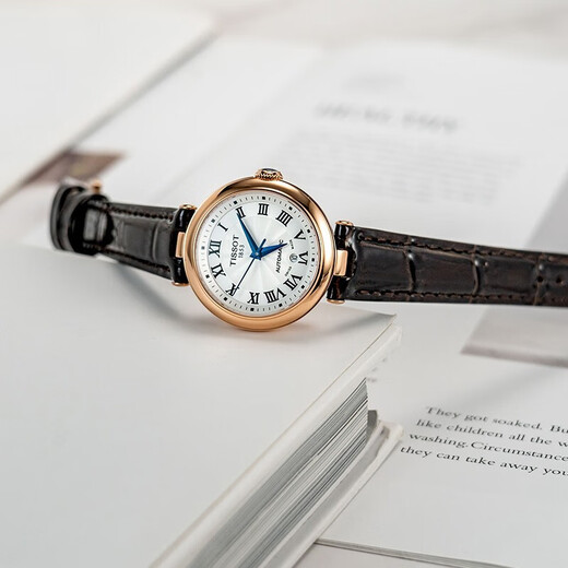 Tissot (TISSOT) Swiss watch for women, the same style as the Carrie Little Beauty women's watch, gift for girlfriend, Valentine's Day gift, mechanical T126.207.36.013.00 brown belt