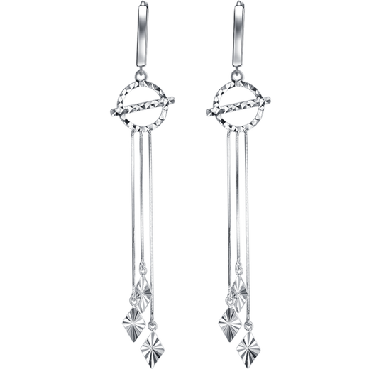 Whiskey Platinum Earrings Women's Long Tassel PT950 White Gold Earrings Earrings Earrings Earrings Earrings Earrings Earrings Pure Gold Perkin Other Weights Contact Customer Service Single Shots Will Not Be Delivered