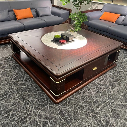 Jiushui new Chinese style all solid wood executive desk simple boss desk president desk writing desk ebony wood office business customization ebony wood material