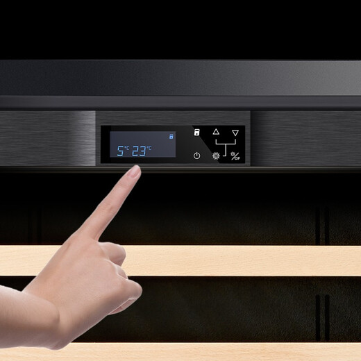 PULADI frequency conversion first-class energy efficiency red wine cabinet constant temperature wine cabinet embedded frost-free wine compressor home living room smart office refrigerator first-class energy efficiency frequency conversion thin model independent dual temperature model 318L