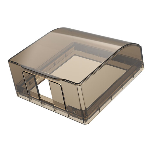 7M International Electrician Type 86 Socket Waterproof Box Self-adhesive Socket Power Protective Cover Splash-proof Box Bathroom Toilet Switch Waterproof Cover Type 86 Adhesive Model (White)