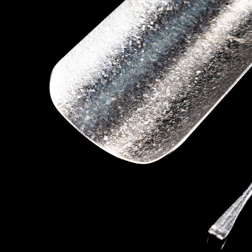 Rongshantang pure titanium tea tea spoon tea spoon tea lotus tea divider tea waker tea ceremony six gentlemen tea accessories pure titanium ice crystal tea two-piece set - Pingchuan silver style