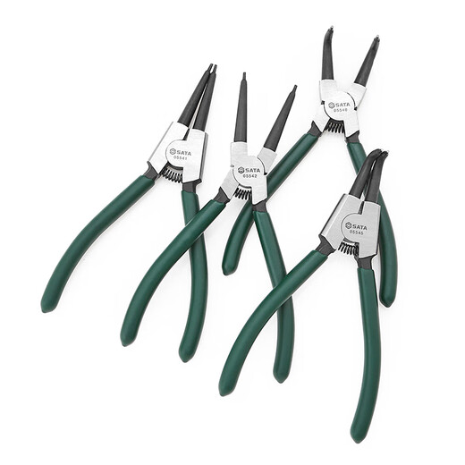 SATA (SATA) shaft for holes, straight mouth, curved mouth 4-piece circlip pliers set 09911A (replacement of 09911)