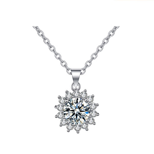 DL 1998 Fat Donglai same style platinum pendant without chain PT950 women's necklace single pendant 18 clavicle chain single pendant 30 sunflower single pendant
