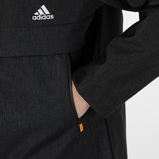 Adidas Men's Jacket 2024 Spring and Autumn Sportswear Hooded Fleece Jacket Warm Casual Top HE9904 Inner Mesh Lining 2XL