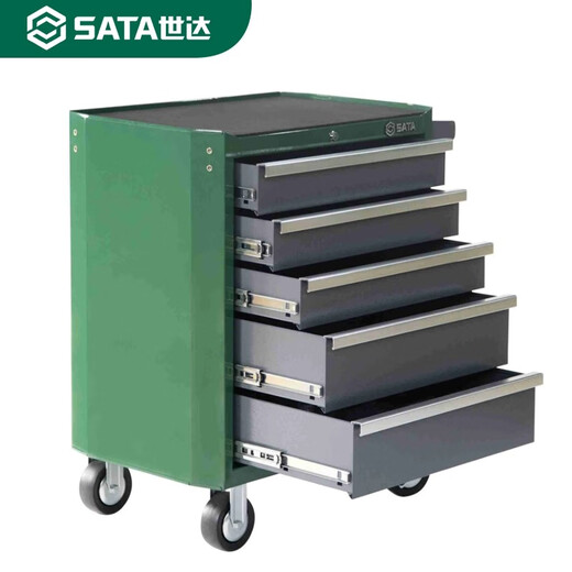 SATA Auto Repair Tool Trolley Car Maintenance and Repair Tool Trolley Set Multi-Specifications Auto Repair Five Drawer Tool Trolley 95121