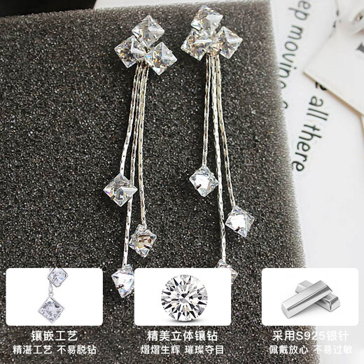 Ancient silver needle earrings for women 2025 new one-week earrings birthday gift for women light luxury niche high-end practical T199 I have you in my heart niche earrings set gift box
