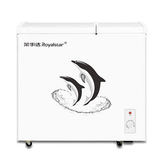 Royalstar dual-temperature freezer household small double-box freezer refrigeration and freezing dual-purpose cabinet double-door commercial large-capacity horizontal freezer energy-saving first-class energy efficiency dual-temperature dual-chamber 336L