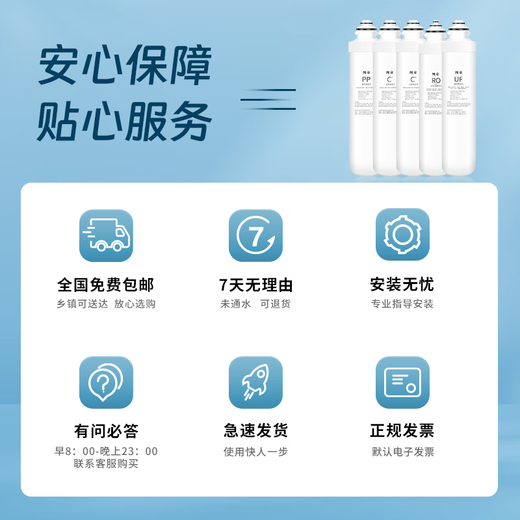 Чуньцзин универсально адаптируется к фильтрующему элементу очистителя воды Midea серии F1. Хлопковый фильтрующий элемент из ПП, RO, обратный осмос. C1, передний активированный уголь, C2, задний активированный уголь, питьевой фонтанчик для очистки воды, полный набор фильтрующих элементов MRU1591-50G, полный набор из пяти штук.