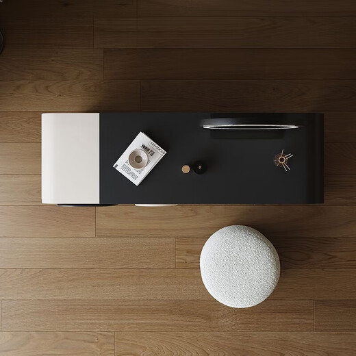 Dingzhou makeup dressing table Italian minimalist design storage cabinet bedroom modern simple retractable high-end desk makeup table 100CM dressing table + makeup stool