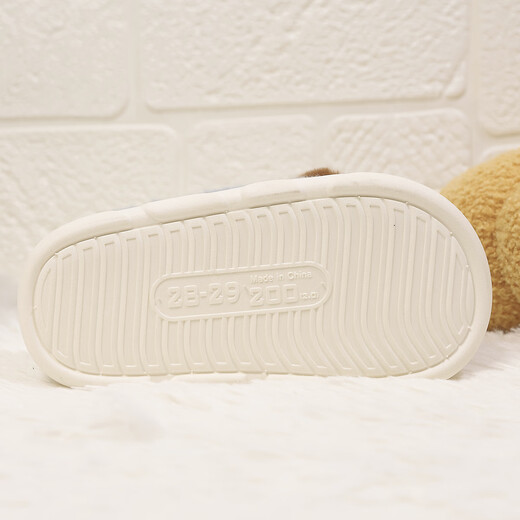 LA CHAPELLE HOMME Men and Women Children's Indoor and Outdoor Home Warm Soft Soled Cute Plush Cotton Slippers 24 Light Pink 38-39