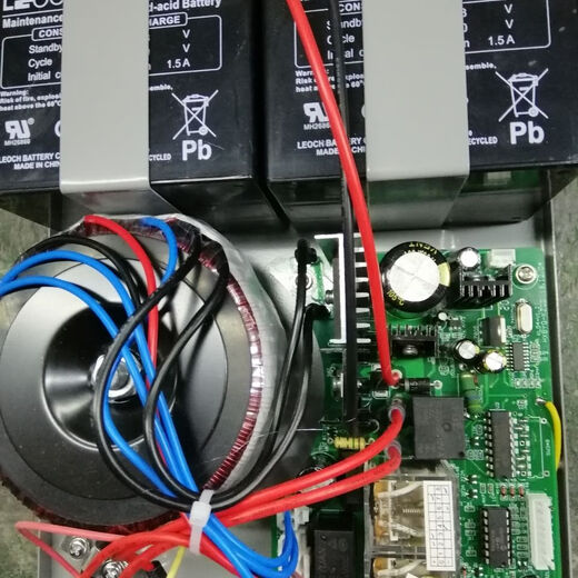 Electric rolling shutter door DC24 AC/DC controller with reserve power control box, ring seven-wire transformer, battery included, 2 stainless steel remote control handles