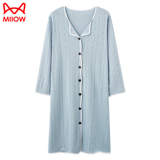 Cat Man (Miiow) peut porter des vêtements de confinement pour les vêtements de nuit pour les femmes printemps, automne et hiver en coton pur à manches longues grandes tailles de grande taille Postpartum Femmes enceintes allaitées Bouton ouvert rose 3881-confinement Mallfeeding Long Jupe 4xl Recommandé 175-195jin [Jin est égal à 0,5 kg] allaitement materbe à l'allaitement buccale