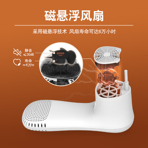 Palmuni smart shoe dryer household deodorization, sterilization, temperature adjustment, scheduled appointment DC12V low voltage 40W low power compact and portable dormitory silent shoe dryer PM30Pro white PM30 premium version