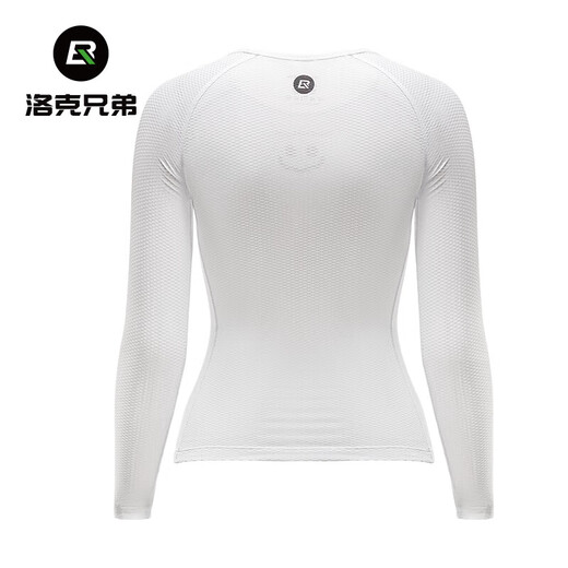 ROCKBROS sweatshirt women's quick-drying breathable long-sleeved top bottoming mountain road cycling jersey summer white M /L