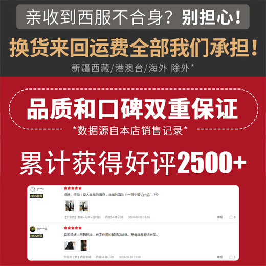 Mania Kangaroo next day delivery optional new autumn and winter suit men's slim business formal jacket professional suit (suit + trousers + shirt) black 7-piece set 3XL 125-140Jin Jin is equal to 0.5 kg, too small