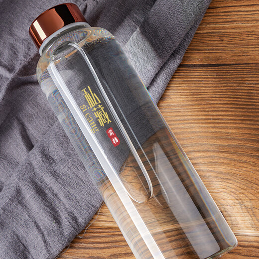 Baijie wine bottle empty bottle high-end bubble wine special bottle white wine bottle wine jar storage wine bottle glass bottle wine jar wine jar 2 pieces