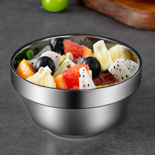 Maxcook 304 stainless steel bowl 11.5CM soup bowl tableware noodle bowl double-layer insulated MCWA-097