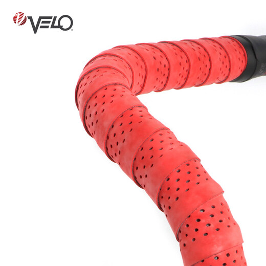 VELO road bike dead-speed bike handlebar with bicycle handlebar wrap strap shock-absorbing accessories 2023LH red