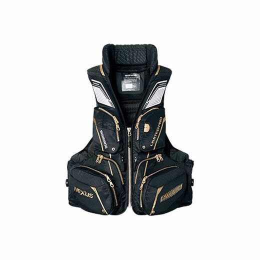 SHIMANO Shimano Rocky Fishing Vest Life Jacket Fishing Suit VF-113U\/111U Fishing Suit LIMITED PRO 111U Black L