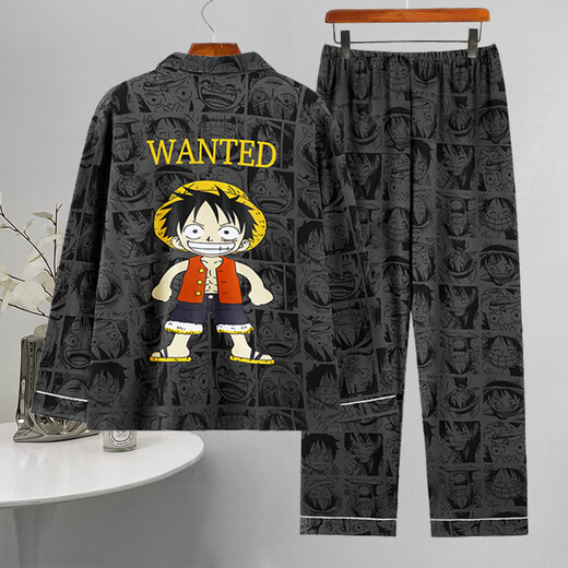 CLOLV KISSCK PAJAMES MENS MENLAS LONGES LONGES PRANTERS SPRING ET AUTUMNE ADENAGE CARTOONS Étudiants Plus Fat Plus Taille Home Clothing Set 9901 MODEL MODE'S STANDARD 4XL230JIN [Jin est égal à environ 0,5 kg]))