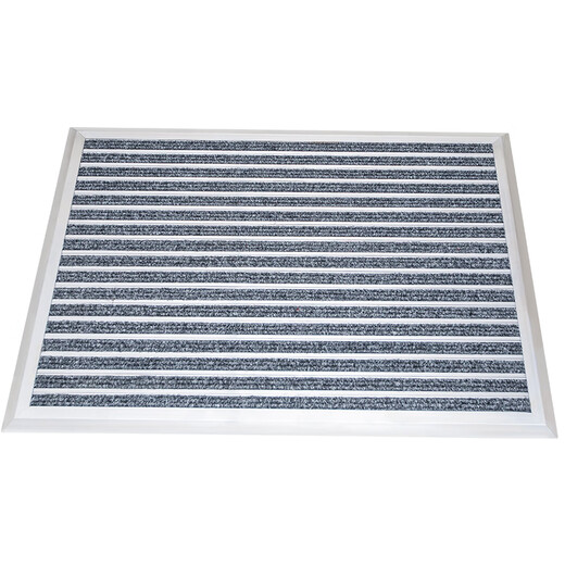 Zunxun outdoor non-slip floor mat stainless steel aluminum alloy dust-proof household high-end entrance door carpet door door foot pad door light gray customized