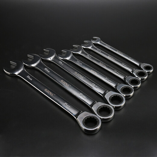 ELECALL fixed head ratchet wrench 13mm quick opening dual-purpose torx wrench labor-saving industrial household ET090113