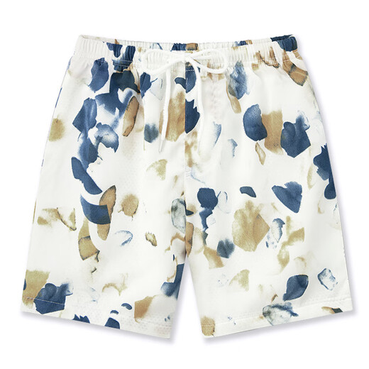 Boonpu's new spring and summer Sanya travel beach skirt, parent-child outfit for photo taking, seaside vacation, slim bohemian dress, retro splash ink print suit, mother's skirt M