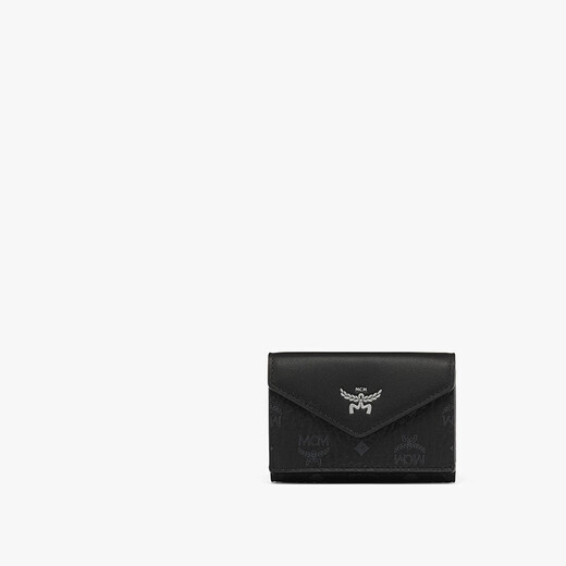 MCM Aren Pareja Tarifra de billetera triple Pack Black [regalo]