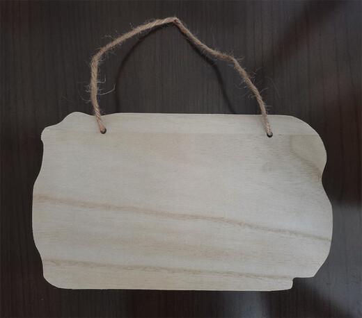 Creative solid wood sign small wooden sign handwritten hang tag blank wooden board tree sign hanging diy handmade door sign pendant custom G-6 size 20*12cm