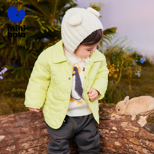 Mini Bala new winter waterproof and oil-proof jacket for boys and girls, baby warm thick shirt jacket
