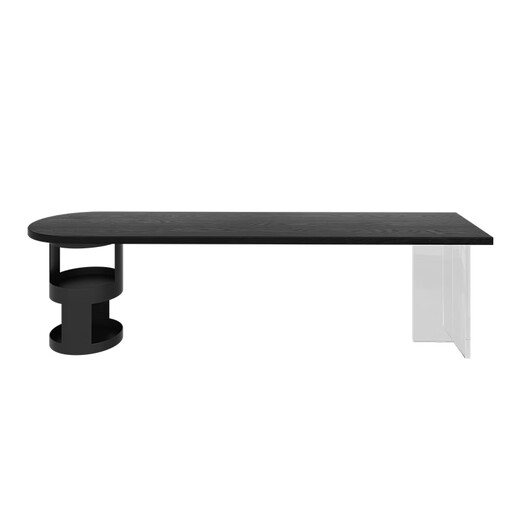 Oscarden solid wood desk for living room, home Italian-style horizontal living room sofa, large long table, light luxury double study table, customized size/color/plus socket-contact customer service