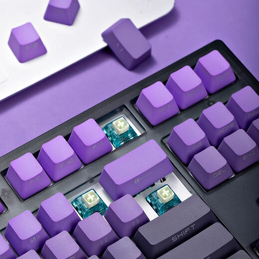 Fu Ling mk870pro BlackBerry side-engraved mechanical keyboard Bluetooth wired wireless customized computer games silent office three-mode Obsidian Pro + Ziqi Donglai MX fast silver axis trigger fast 87 keys