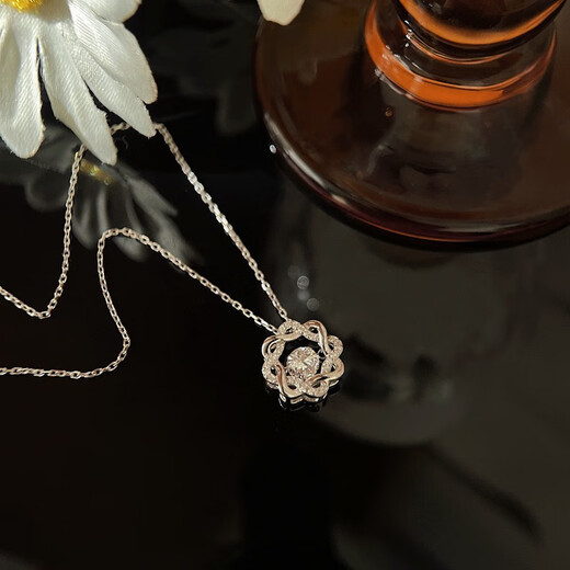 MZMZ Platinum Necklace PT950 Platinum Eight-Pointed Star for Women as a Valentine's Day Birthday Gift for Girlfriend and Wife Eight-Pointed Star Necklace - Light Luxury