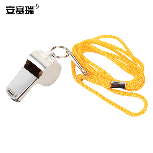 Ansery stainless steel whistle emergency high pitch whistle metal emergency rescue survival whistle 1G00588