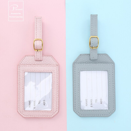 P.travel Nordic ins internet celebrity anti-lost luggage tag luggage boarding pass checked tag tag label pink