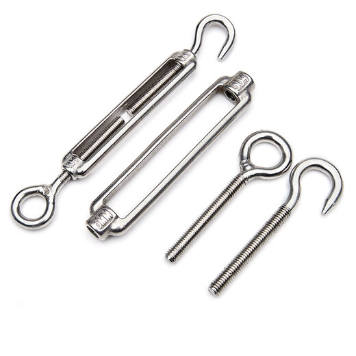 Jinggong 304 stainless steel flower basket screw tensioner wire rope tightener rope tightener turnbuckle bolt M20UU type
