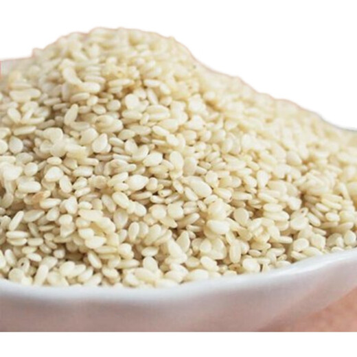 Dwarf small white sesame seeds, more oily, stain-resistant, high-yielding, easy to plant in large fields, resistant to lodging, aerospace giant sesame seeds 100g original, high-yield and disease-resistant
